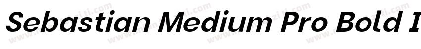 Sebastian Medium Pro Bold Italic字体转换
